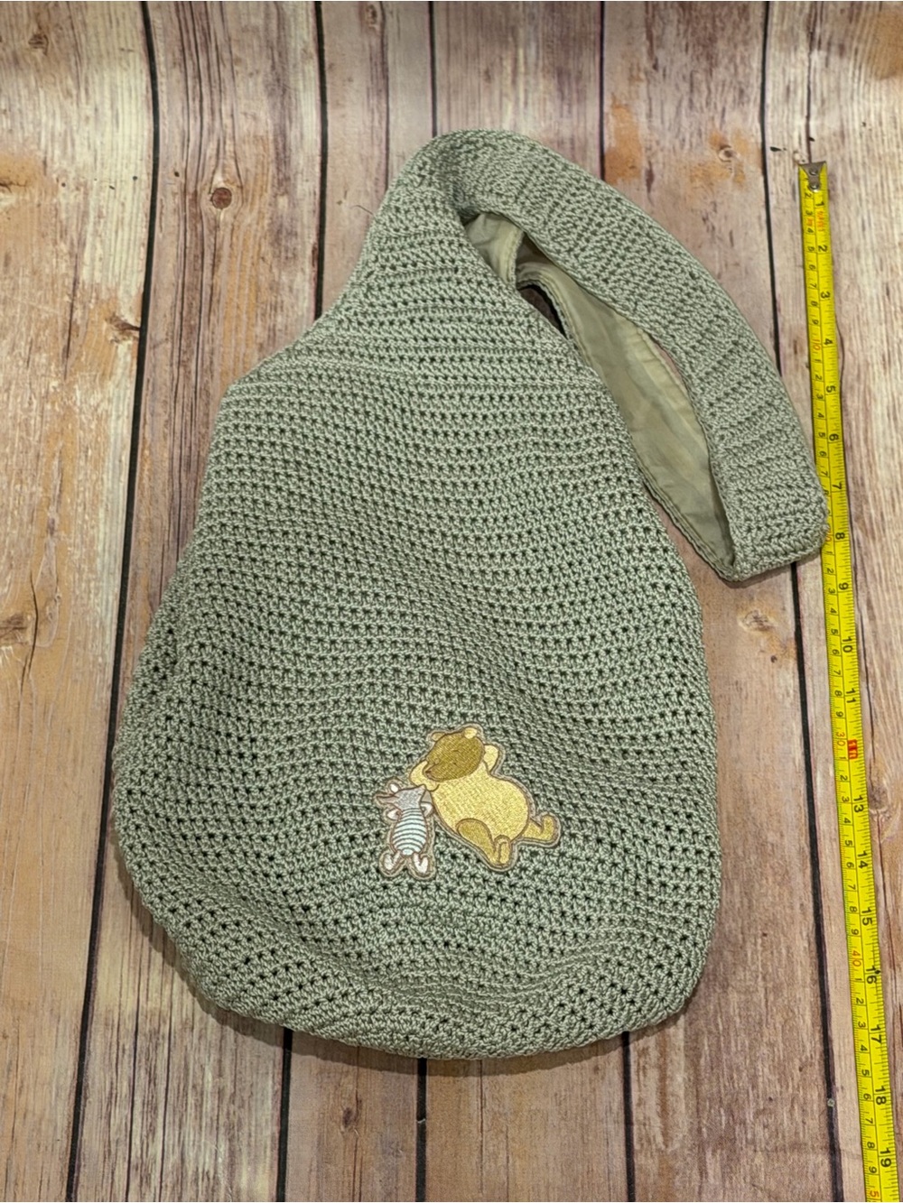 Winnie the Pooh & Piglet Tan Knit Hobo Bag - Disney Store
